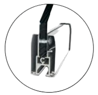 aluminium frame glass clip